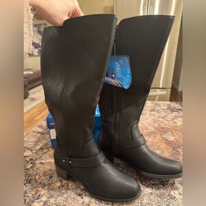Easy Street Black Over the Knee Boots